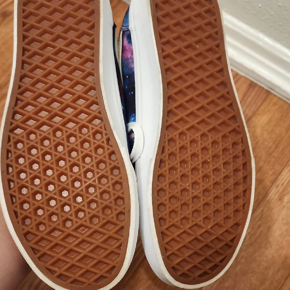 Vans Kids Galaxy Print Old Skool Sneakers - Blue, Purple, Pink - Picture 2 of 5